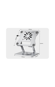Büro Ev Ofis Bilgisayarı İçin 6.1 Dönerli Fanli Tablet Standı Büro Ev Ofis Bilgisayarı İçin 6.1 Dönerli Fanli Tablet Standı