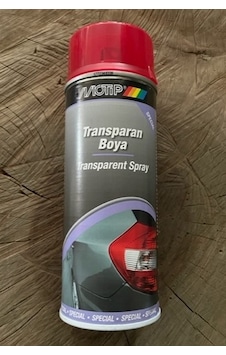 Motip Oto Stop Boyası Tranparan Kırmızı Renk 400ml Motip Oto Stop Boyası Tranparan Kırmızı Renk 400ml