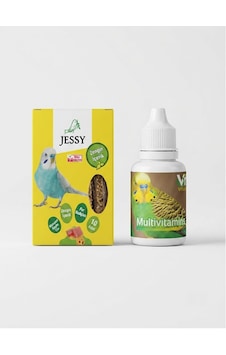 Kafes Kuşları İçin Multivitamin 50 Cc Ve Jessy Ballı Kraker 10 Lu