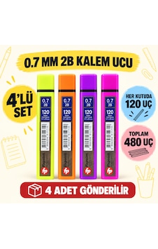 Fixpoint 0.7 Mm 2b Kalem Ucu 4 Lü Set 4 X 120 Adet