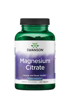 Swanson Magnesium Magnezyum Citrate Bone Health- Super Strength 112.5 Mg 240 Tabs