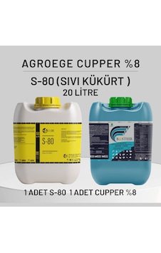Agroege Cupper % 8 - Sıvı Kukurt S80 Set 20 LT