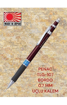 Tlg-107 0.7 Mm Uçlu Versatil Kalem Japonya Üretim Bordo Tlg-107 0.7 Mm Uçlu Versatil Kalem Japonya Üretim Bordo