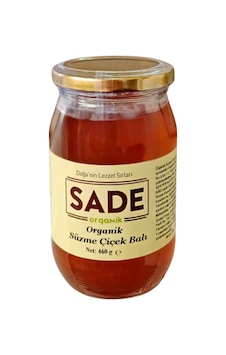 Sade Organik Süzme Çiçek Balı 460 Gr Sade Organik Süzme Çiçek Balı 460 Gr
