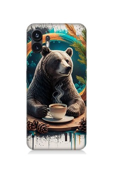 Nothing Phone 2 Kahve Ayısı Desenli Silikon Kılıf Nothing Phone 2 Kahve Ayısı Desenli Silikon Kılıf
