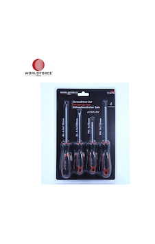 Worldforce 11474 4'lü Düz ve Yıldız Tornavida Seti S2 Çelik Profesyonel Alet Worldforce 11474 4'lü Düz ve Yıldız Tornavida Seti S2 Çelik Profesyonel Alet