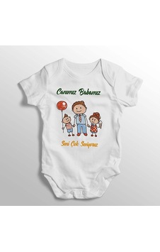 İmaj Tuğbababy Canımız Babamız Seni Çok Seviyorum Yazılı Baskılı Bebek Zıbını Beyaz İmaj Tuğbababy Canımız Babamız Seni Çok Seviyorum Yazılı Baskılı Bebek Zıbını Beyaz
