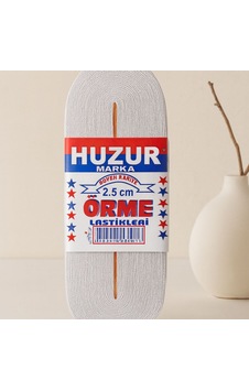 Paça Lastiği 2,5 Cm Beyaz - Geniş 10 M Çok Renkli