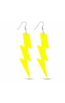 80 Ler 90& Apos Lar Retro Neon Sarı Şimşek Küpe 10 Cm 4801 80 Ler 90& Apos Lar Retro Neon Sarı Şimşek Küpe 10 Cm 4801