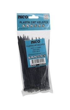 Siyah 3.6x150mm Plastik Cırt Kelepçe 100pcs Go53/03861 Siyah 3.6x150mm Plastik Cırt Kelepçe 100pcs Go53/03861