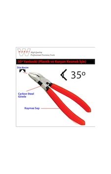 Weber 1233 Plastik Ve Kurşun Için Yan Keski 165 Mm