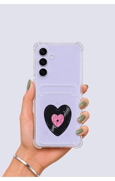 Samsung Uyumlu Galaxy S25 Fe Kartlıklı Vinly Desenli Kılıf Şeffaf Samsung Uyumlu Galaxy S25 Fe Kartlıklı Vinly Desenli Kılıf Şeffaf