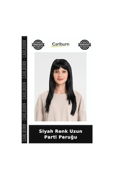 Özel Seri Siyah Renk Uzun Parti Peruğu Gece Giyim Aksesuar +3 Özel Seri Siyah Renk Uzun Parti Peruğu Gece Giyim Aksesuar +3