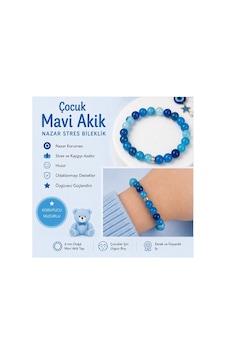 Mavi Akik Çocuk Doğal Taş Bileklik 8 Mm 15 Cm Odaklanma Ve Dinginlik Destekli Çocuk Takı Mavi Mavi Mavi Akik Çocuk Doğal Taş Bileklik 8 Mm 15 Cm Odaklanma Ve Dinginlik Destekli Çocuk Takı Mavi Mavi