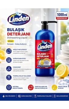 Linden Bulaşık Deterjanı 1000 Ml Limon