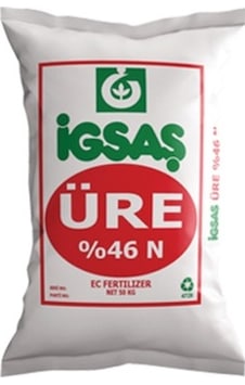 Üre Igsaş % 46Yapay Organik Azotlu Topraküstü Gübre 50 KG Üre Igsaş % 46Yapay Organik Azotlu Topraküstü Gübre 50 KG