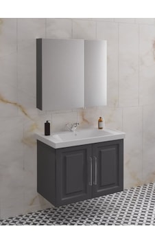 Royal 80 Cm Banyo Dolabı Takımı Antrasit Gri Antrasit Royal 80 Cm Banyo Dolabı Takımı Antrasit Gri Antrasit