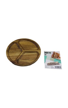 Akasya Yuvarlak 3 Bölmeli Ahşap Servis Sunum Tepsi - Tahtası 20 X 1.4cm Bx40 Çok Renkli Akasya Yuvarlak 3 Bölmeli Ahşap Servis Sunum Tepsi - Tahtası 20 X 1.4cm Bx40 Çok Renkli