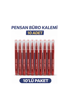 Pensan Büro 2270 Kırmızı Tükenmez Kalem 1.0 Mm Medium Yerli Üretim 10 Adet Koyu Mavi Pensan Büro 2270 Kırmızı Tükenmez Kalem 1.0 Mm Medium Yerli Üretim 10 Adet Koyu Mavi