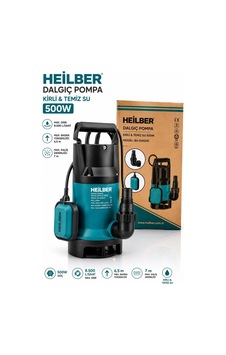 Heilber Ba0115394 500w Şamandıralı Kirli Ve Temiz Su Dalgıç Pompası 8.500 L/saat Debi 6,5 Metre Basma Heilber Ba0115394 500w Şamandıralı Kirli Ve Temiz Su Dalgıç Pompası 8.500 L/saat Debi 6,5 Metre Basma