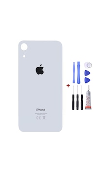 Apple Uyumlu iPhone Xr Beyaz Arka Cam Kapak Arka Pil Kapağı Apple Uyumlu iPhone Xr Beyaz Arka Cam Kapak Arka Pil Kapağı