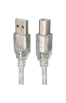 Powermaster Usb Yazıcı Kablosu 1,5 Metre 2.0v Şeffaf Sl-u2015
