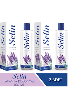 Selin Parfümlü Kolonya Lavanta 400 ML 2'li Selin Parfümlü Kolonya Lavanta 400 ML 2'li