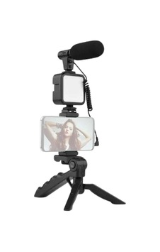 Mey İthalat Tripod Telefon Tutucu Kumandalı Mikrofon Led Işık Vlog Video Kayıt Diğer Mey İthalat Tripod Telefon Tutucu Kumandalı Mikrofon Led Işık Vlog Video Kayıt Diğer