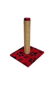 Bio Sand Pati Desenli Kedi Tırmalama Tahtası Kırmızı 40 cm Bio Sand Pati Desenli Kedi Tırmalama Tahtası Kırmızı 40 cm