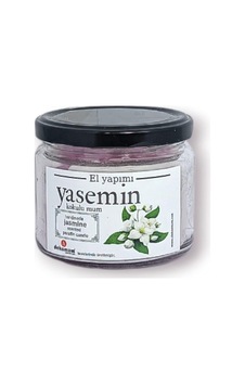 Fitilli Kokulu Kavanoz Mum Yasemin Yok