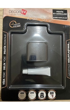 Yapışkanlı Kare Havluluk Siyah Dc-5086 Metal Siyah Tr Diğer Yapışkanlı Kare Havluluk Siyah Dc-5086 Metal Siyah Tr Diğer