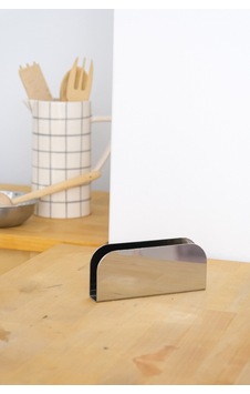 Paslanmaz Çelik Oval Peçetelik 16 Cm Metalik - 702256040 Metalik