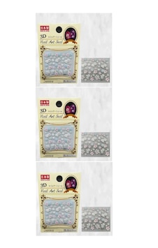 3 Adet 3d Tırnak Süsleme Sticker 3 Adet 3d Tırnak Süsleme Sticker