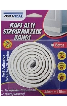Vodaseal Kapı Altı Sızdırmazlık Bandı 40 MM x 110 CM Beyaz Vodaseal Kapı Altı Sızdırmazlık Bandı 40 MM x 110 CM Beyaz