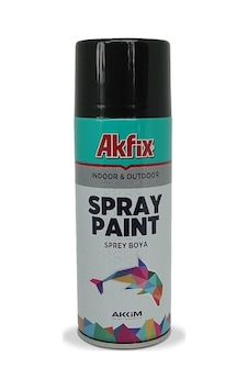 Akfix Akrilik Sprey Boya 400Ml Parlak Siyah