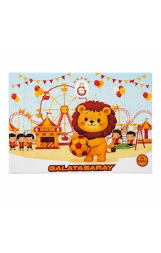 Galatasaray Lisanslı 48 Parça Puzzle - Aslan Park İllüstrasyonlu Çocuk Yapboz