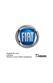 Fiat Logo Panjur Arması Nikel Yuvarlak Küçük Boy 7,5cm Mavi ZUM Fiat Logo Panjur Arması Nikel Yuvarlak Küçük Boy 7,5cm Mavi ZUM