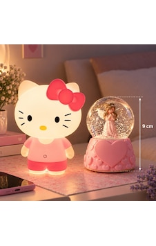 Hello Kitty Led Gece Lambası Ve Peri Kızı Melek Kar Küresi