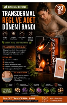 Regl Ve Adet Dönemi İçin 30 Adet Transdermal Bant Bitkisel İçerikli Ve Doğal