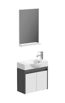 Aqua Bagno Minizia Banyo Dolabı 55 X 32 Cm. Antrasit Beyaz ,lavabo Dahil Abs.50.35.08.03 Antrasit - Beyaz Aqua Bagno Minizia Banyo Dolabı 55 X 32 Cm. Antrasit Beyaz ,lavabo Dahil Abs.50.35.08.03 Antrasit - Beyaz
