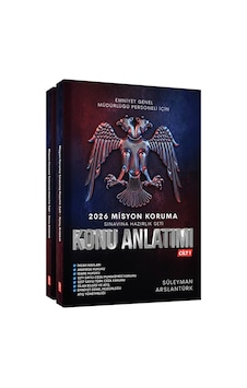 Süleyman Arslantürk 2026 Misyon Koruma Sınavı Hazırlık Konu Anlatım Seti 2 Cilt Takım Süleyman Arslantürk 2026 Misyon Koruma Sınavı Hazırlık Konu Anlatım Seti 2 Cilt Takım