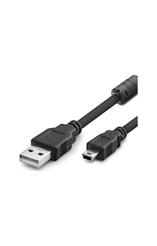 Usb Mini V3/5pin To Usb Kablo 3 M - Siyah Hdx7523