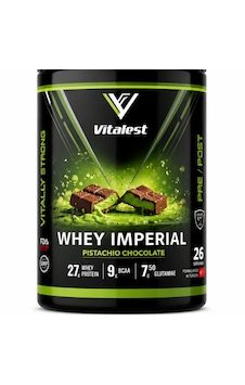 Vitalest Whey Imperial Pistachio Chocolate 900 G 26 Servis Antep Fıstıklı Çikolata Aromalı Whey Protein Tozu Dubai Çikolatası Vitalest Whey Imperial Pistachio Chocolate 900 G 26 Servis Antep Fıstıklı Çikolata Aromalı Whey Protein Tozu Dubai Çikolatası