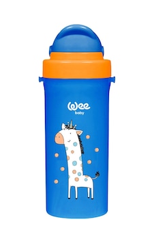 Wee Baby Pipetli Bardak 896 300 ML Mavi Wee Baby Pipetli Bardak 896 300 ML Mavi