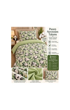 Slc Home %100 Pamuk Pazen Genç/çocuk Tek Kişilik Nevresim Takımı Yeşil Panda Yeşil - 938499179 Yeşil Slc Home %100 Pamuk Pazen Genç/çocuk Tek Kişilik Nevresim Takımı Yeşil Panda Yeşil - 938499179 Yeşil