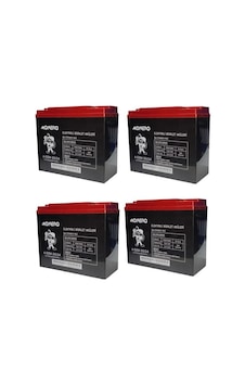 12v-20/24 Amper Dik E-bıke Akü 4'lü Paket