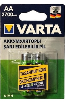 Varta 2700Mah 1.2V AA Şarjlı Kalem Pil 2Li Ambalaj