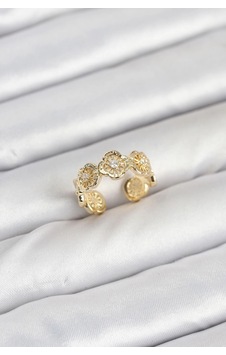 Mey İthalat Pirinç Gold Renk Yonca Model Kadın Yüzük 11 04159896 Mey İthalat Pirinç Gold Renk Yonca Model Kadın Yüzük 11 04159896