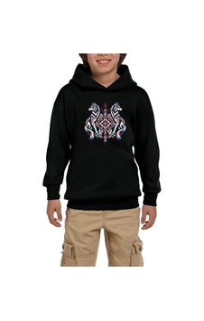 Zepplin Giyim Muhafız Bozkurtlar Siyah Çocuk Kapşonlu Sweatshirt Zepplin Giyim Muhafız Bozkurtlar Siyah Çocuk Kapşonlu Sweatshirt