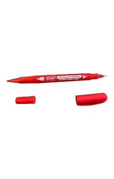 Kraf Asetat Kalemi Twin Çift Uçlu 250g Kırmızı 12 Li Kırmızı Kraf Asetat Kalemi Twin Çift Uçlu 250g Kırmızı 12 Li Kırmızı